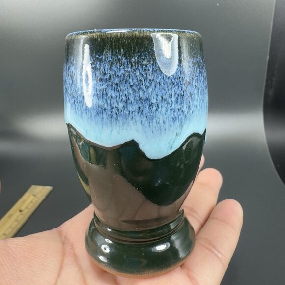 Grey Fox Pottery Small Cup Shoot Glass Toothpick Holder Bristol Renaissance Fair - Picture 12 of 13